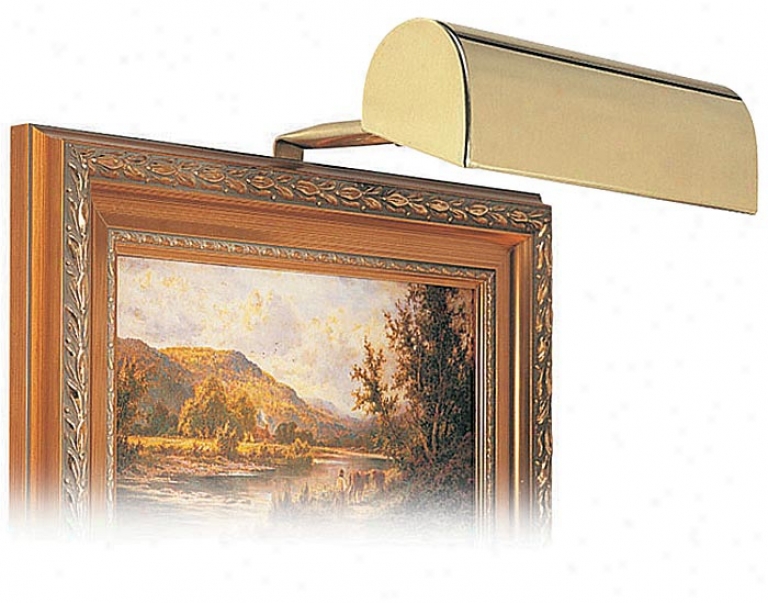 Lineage Of Troy 8" Wide Gold Finish Plug-in Picture Ligght (36074)