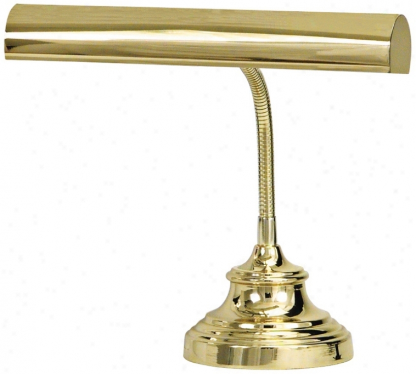 House Of Troy Advent 12 1/2" High Polished Brass Piano Lamp (r3368)