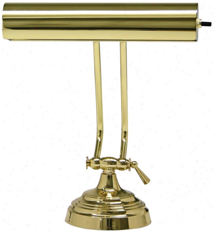 House Of Troy Advent Twin Fortify Polished Brass Pinao Desk Lamp (r3364)