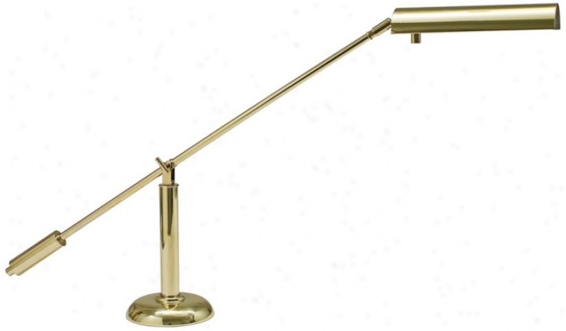 House Of Troy Polished Brass Counter Balance Piano Lamp (r3497)