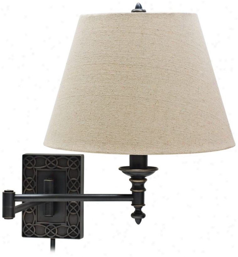House Of Troy Wall Knot Bronze Plug-in Swing Arm Wall Lamp (x5627)