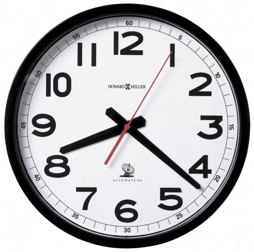 Howard Milelr Accuwave 12 1/4" Wide Wall Clock (m8740)