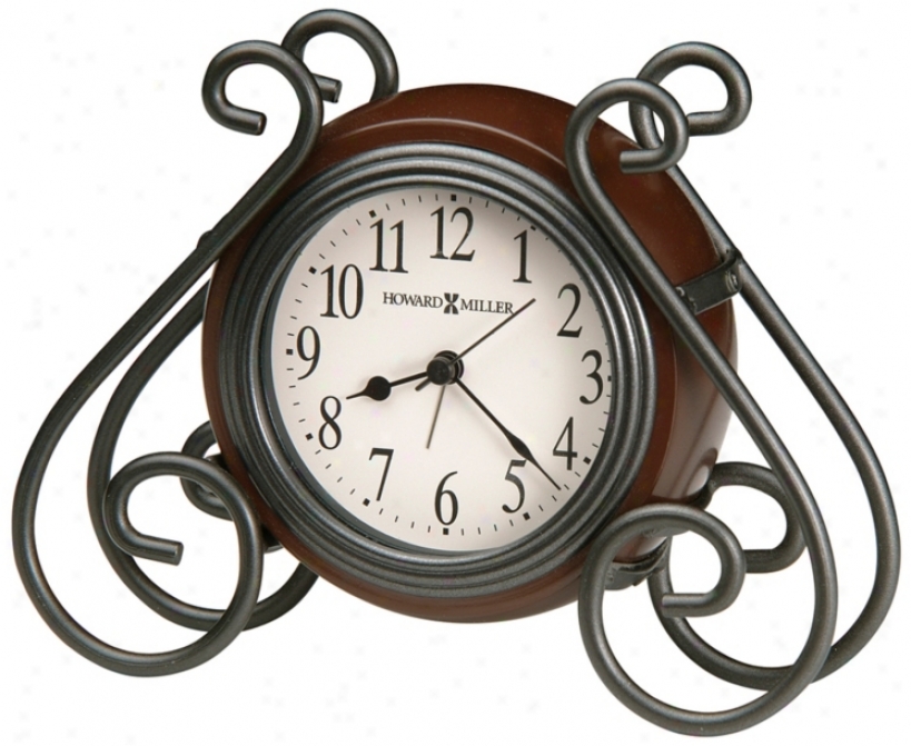 Howard Miller Diane 6 1/2" Wide Alarm Clock (r5017)
