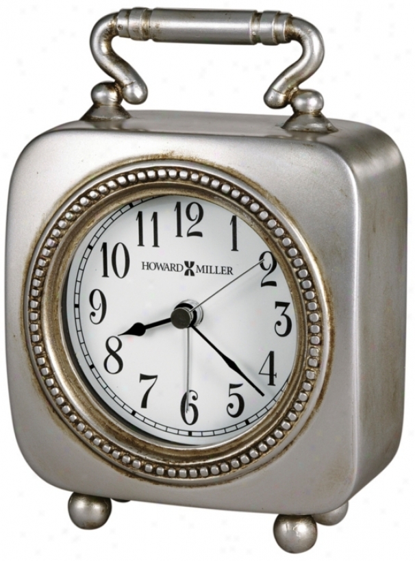 Howard Miller Kegan 5 3/4" High Alarm Clock (r5006)