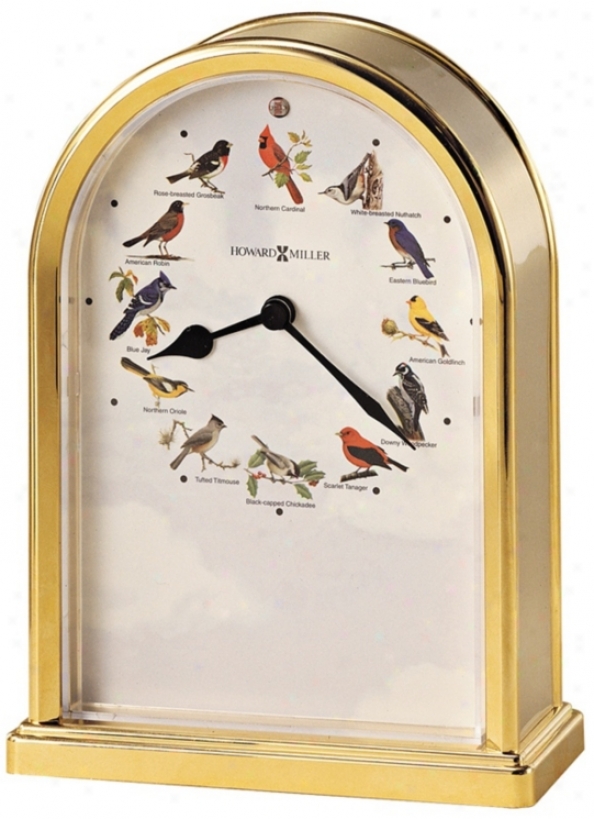 Howard Miller Songbirds Of North America Iii Tabletop Clock (r4958)