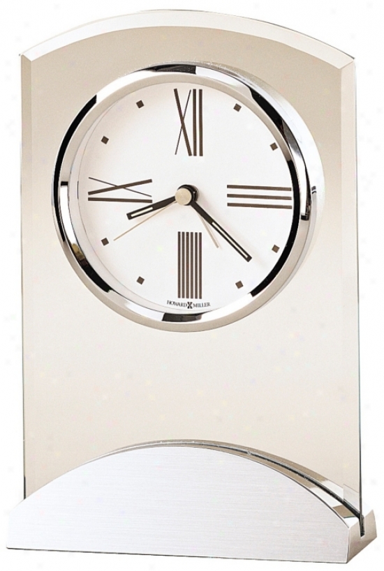 Howard Miller Tribeca 6 1/2" High Desk Alarm Clock (r4956)