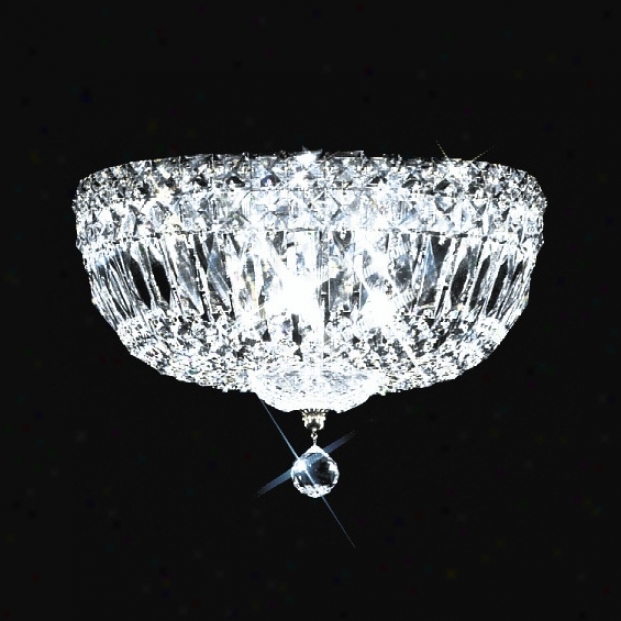 James R Moder 10" Wide Imperial Crystal Ceiling Fuxture (r6388)