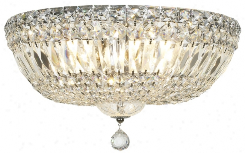 James R. Moder Crystal 14" Wide Ceiling Light Fixture (53051)