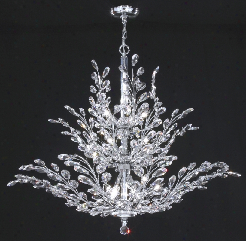 James R. Moder Florale Collection Silver 41" Wide Chandelier (15462)