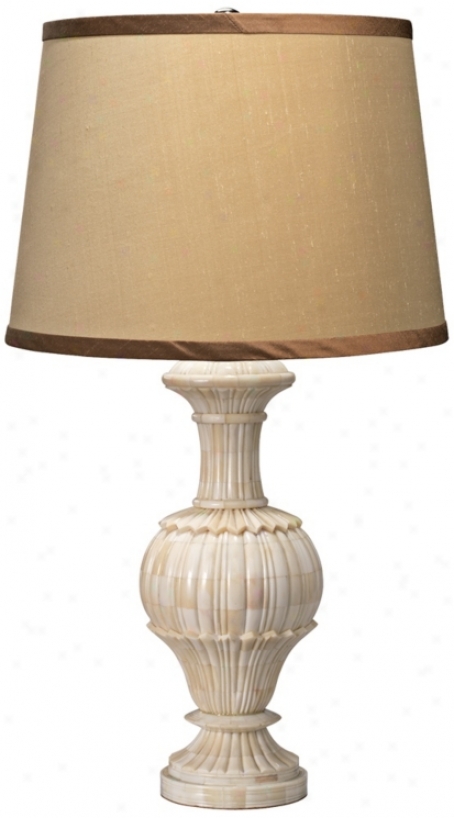 Jamie Yount Carved Bone Urn Table Lamp (w5140)