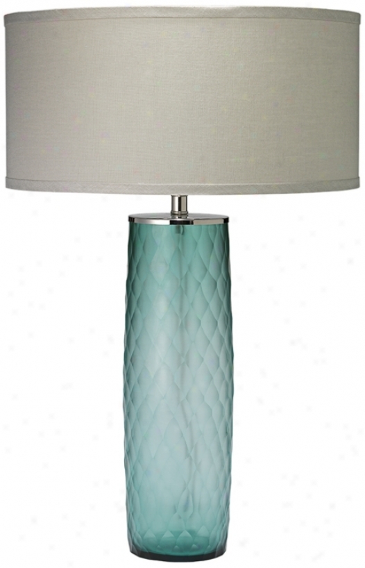 Jamei Young Cloud Sky Blue Glass Table Lamp (u3796)