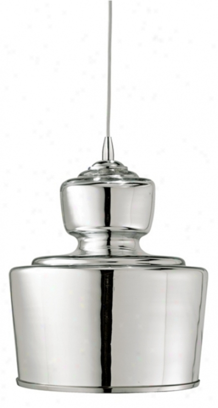 Jamie Young Lafitte Mercury Glass 10" Wide Pendant Light (m9534)