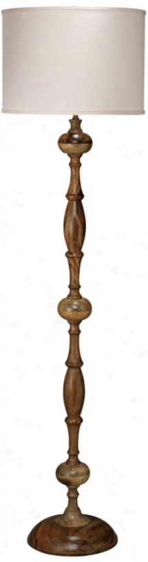 Jamie Young Marrakesh Natural Wood Floor Lamp (w1038)