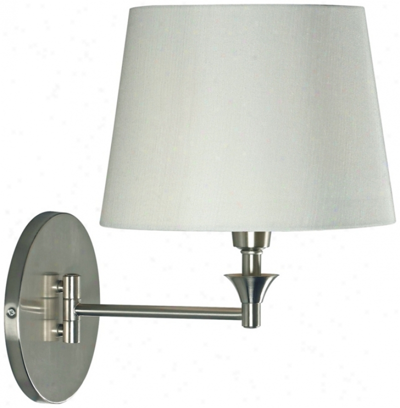 Keneoy Home Martin Brushed Steel Swing Arm Wall Lamp (x4759)
