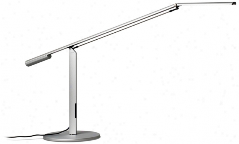 Koncept Gen 3 Equo Warm Light Led Modern Desk Lamp Silver (r5792)