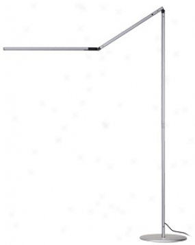Koncept Gen 3 Z-bar Daylight Led Modern Floor Lamp Silver (v6939)