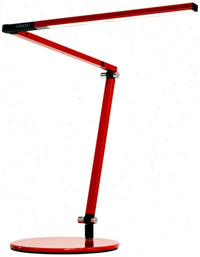 Koncept Gen 3 Z-bar Mini Warm Light Led Desk Lamp Red (x7074)