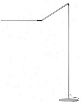 Koncept Gen 3 Z-bar Warm Light Led Modern Floor Lamp Silver (v6937)