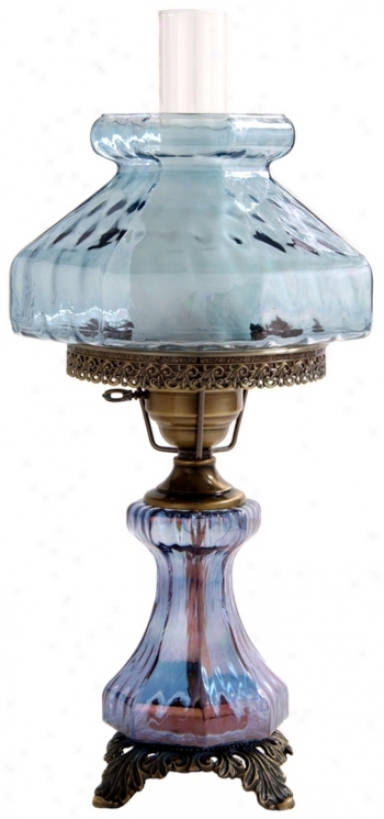 Large Blue Rhombus Night Light Hurrican3 Table Lamp (f7949)