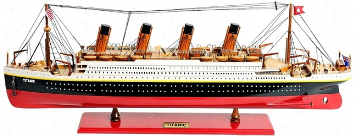 Large Painted Titanic Model (y6430)