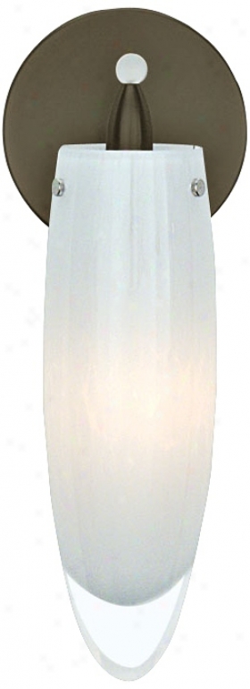 Lbl Icicle Bronze Opal Glass 11 1/2" High Wall Sconce (x6404)