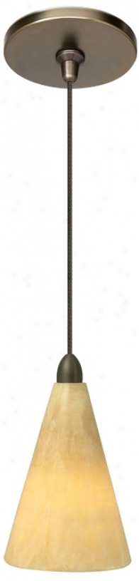 Lbl Onyx Cone Bronze Pendant Light (w1903-m8561)