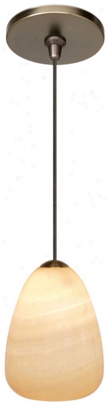 Lbl Onyx Teardrop Bronze Pendant Light (40432-m8561)