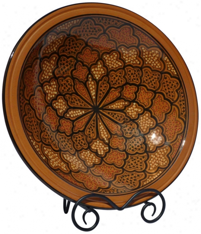 Le Souk Ceramique Honey Design Large Serve Bowl (x9767)