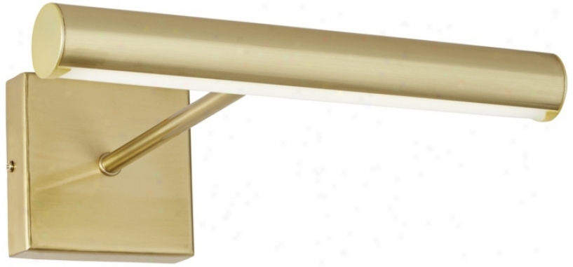 Led 12" Wide  Brass Picture Light (x8591)