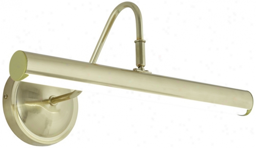 Led 16" Wide Brass Picture Light (x8589)