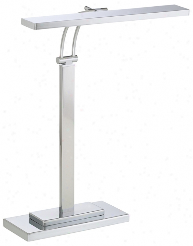 Led Banker's Chrome Finish Adjustable Desk Lamp (k9324)