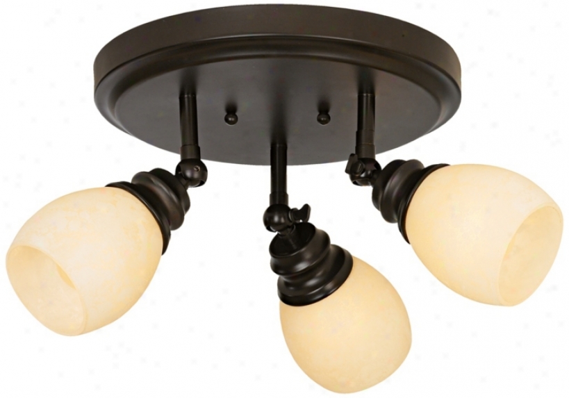 Led Elm Park Collection Bronze 3-light Adjustable Light Fixture (44863-x3117)