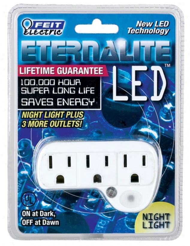 Led Night Light Wifh Outlets (37452)