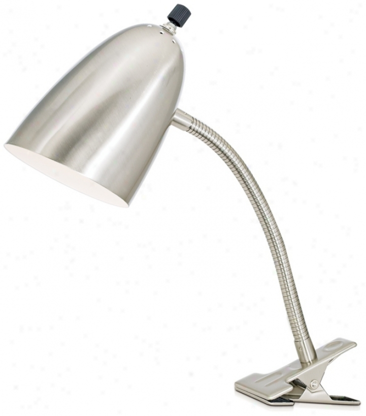 Led Pro Track&#174; Brushed Steel Gooseneck Headboard Clip Lamp (74410-x3117)