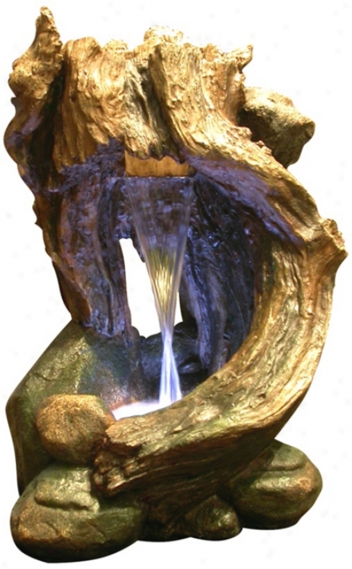 Led Rainforest Waterfall Outdoor Table Fountain (x3695)