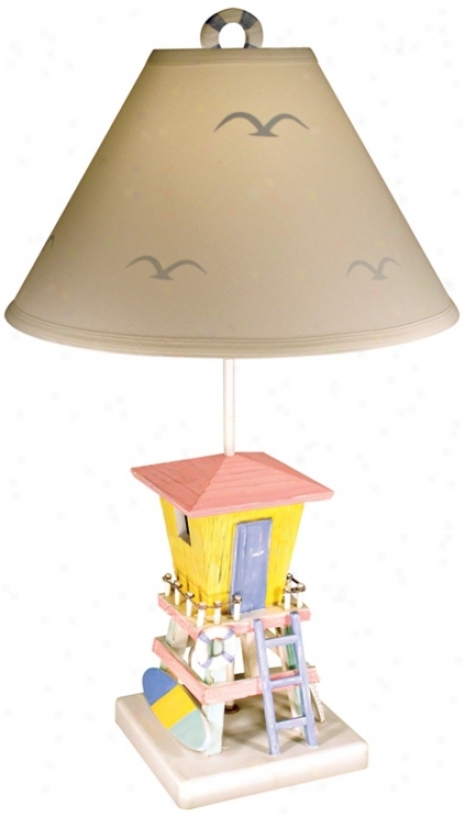 Lifeguard Shack Table Lamp (m5414)