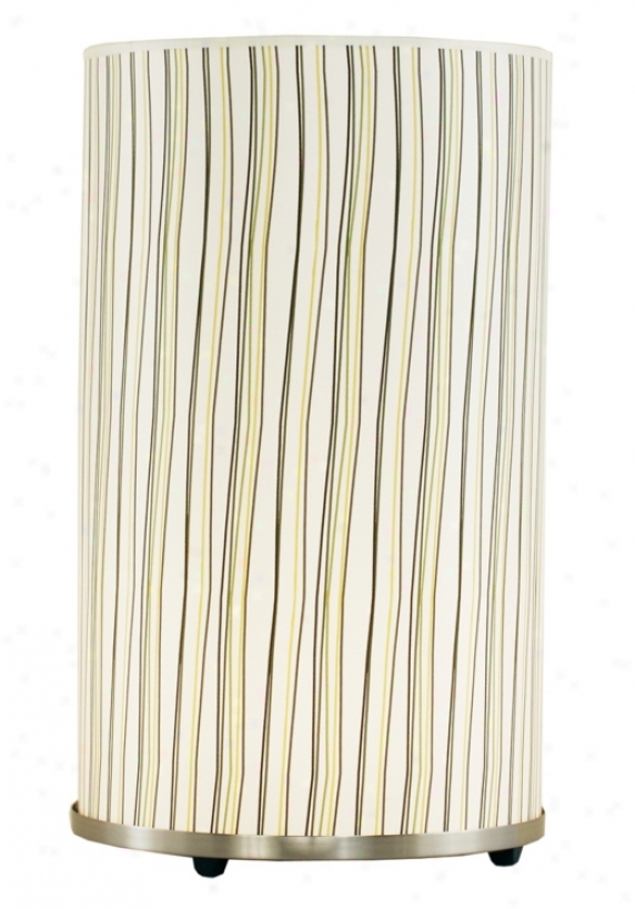 Lights Up! Striped Meridian Lagre Accent Table Lamp (92208)