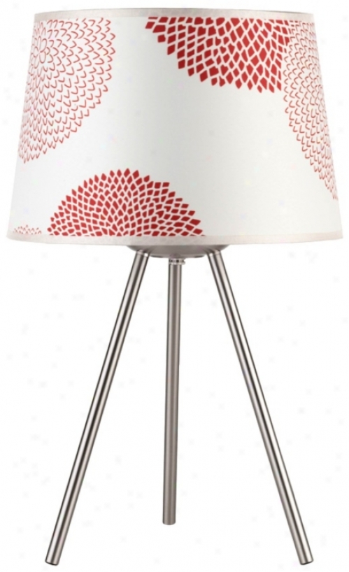 Lights Up! Weegee Small Red Mumm 20" High Table Lamp (t6035)