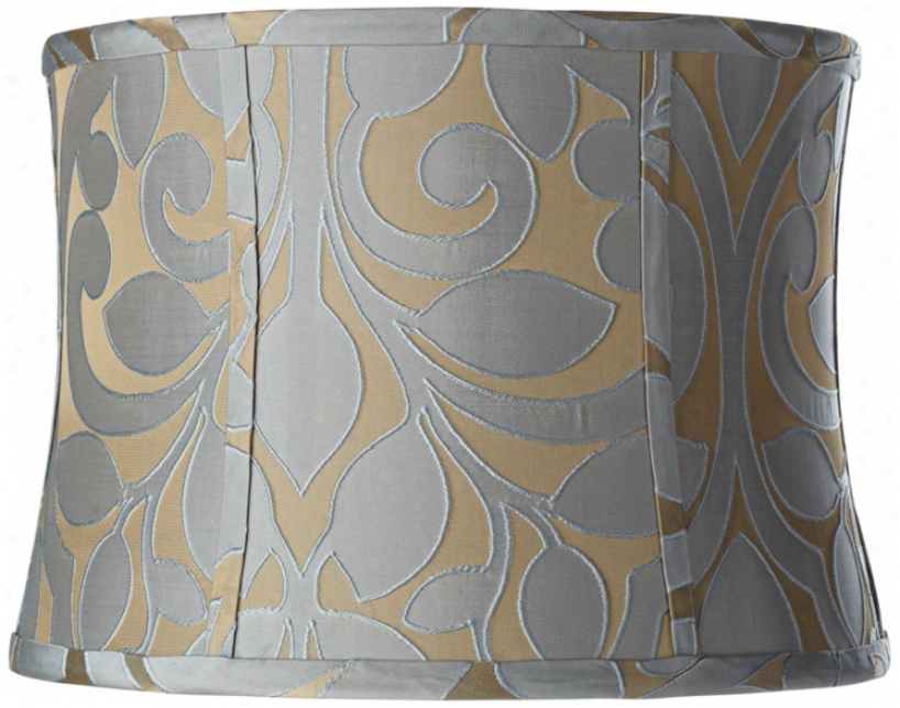Lillian Floral Drum Lamp Shade 13x14x10 (spider) (x0032)