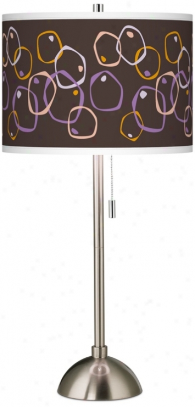 Linger Giclee Brushed Steel Table Lamp (60757-y3305)