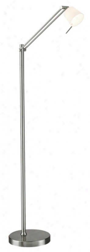 Lite Source Adjustable Polished Steel Floor Lamp (22043)