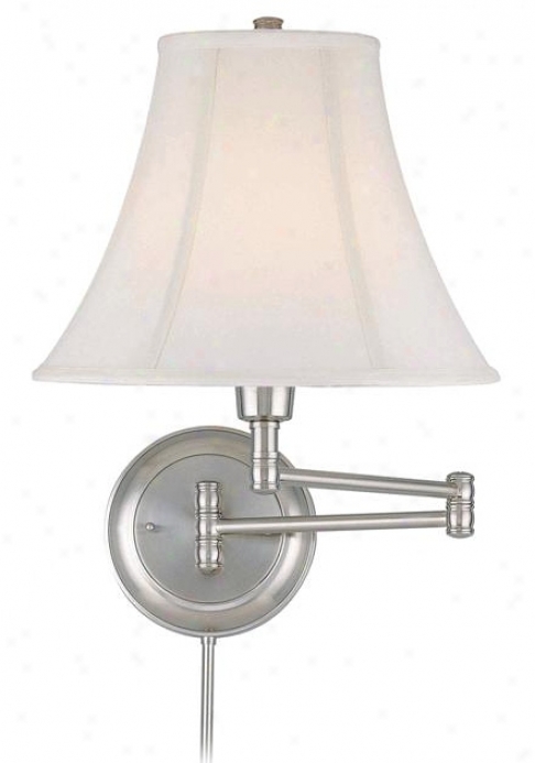 Lite Source Charleston Polished Steel Swing Arm Wall Lamp (37720)