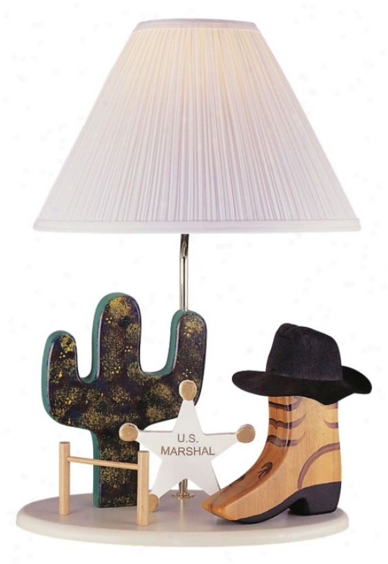 Flower Cause Cowboy Stand  Lamp (79976)