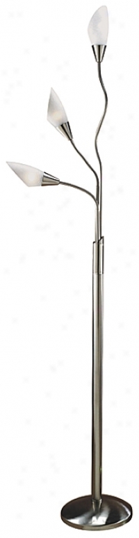 Lite Source Crackle Bent Arm Floor Lamp (961255)
