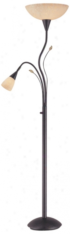 Lite Source Nevio Torchiere Floor Lamp With Reading Light (v1240)