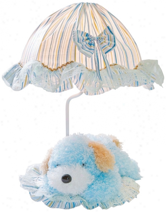 Lite Source Puppy Poof Blue Accent Lamp (x8454)