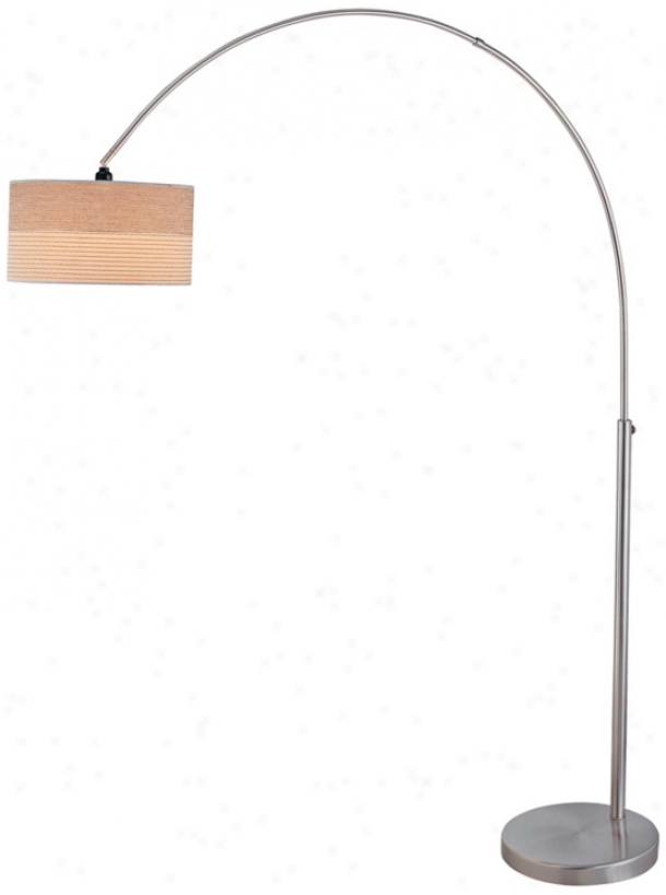 Lite Source Relaxra Refined Steel Arc Floor Lamp (m9896)