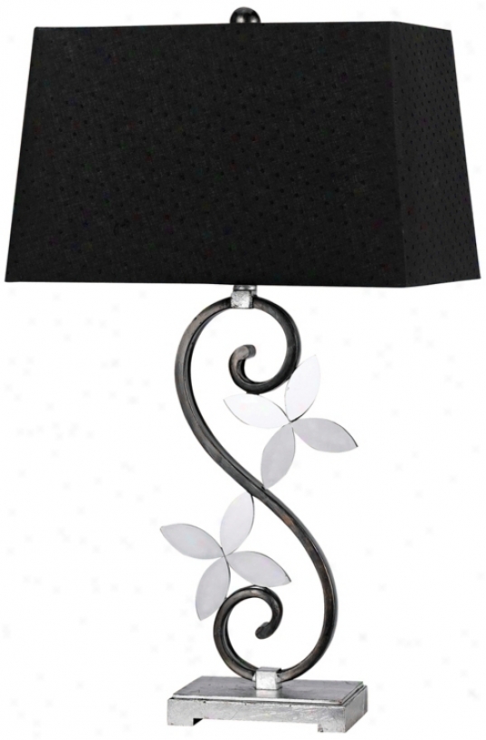 Livonia Mirror Flower Table Lampp (n4618)