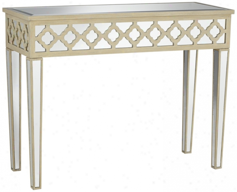 Lola Collection Mirror Console Table (w3260)