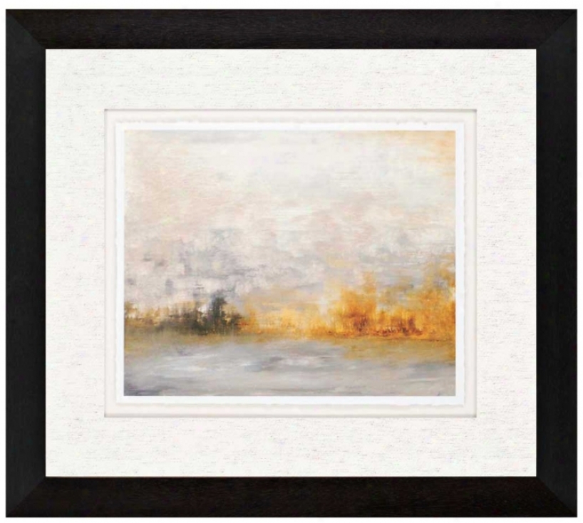 Low Country Iv 35" Wide Framed Abstract Wall Art (w1188)